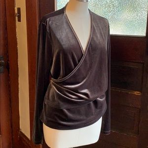 Madewell velvet wrap top size XXL